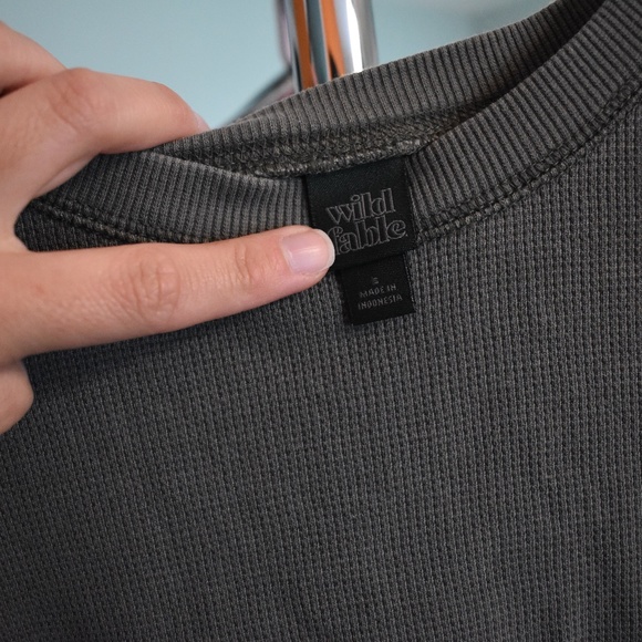 Women's Small Two Textured Loungewear Long Sleeve by Wild Fable - Picture 2 of 4